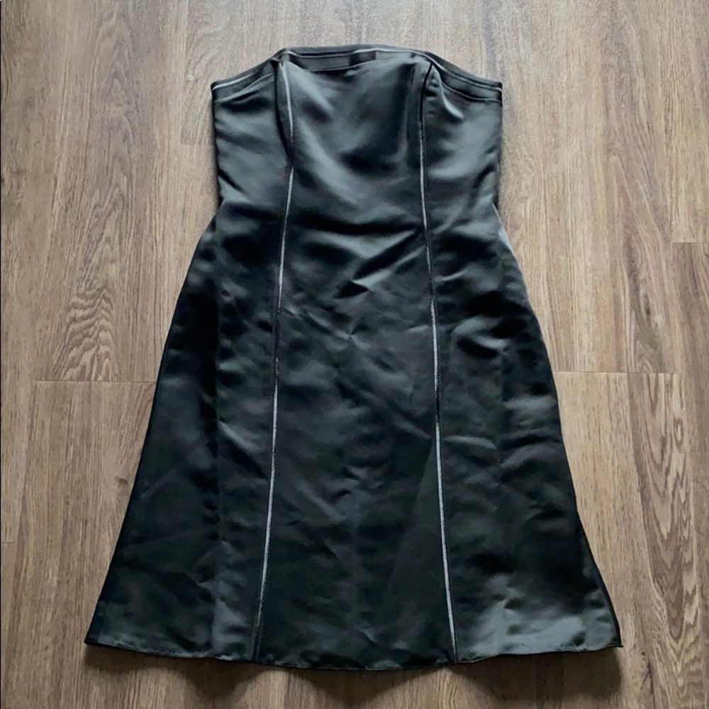Ann Taylor Fitted Strapless Little Black Dress